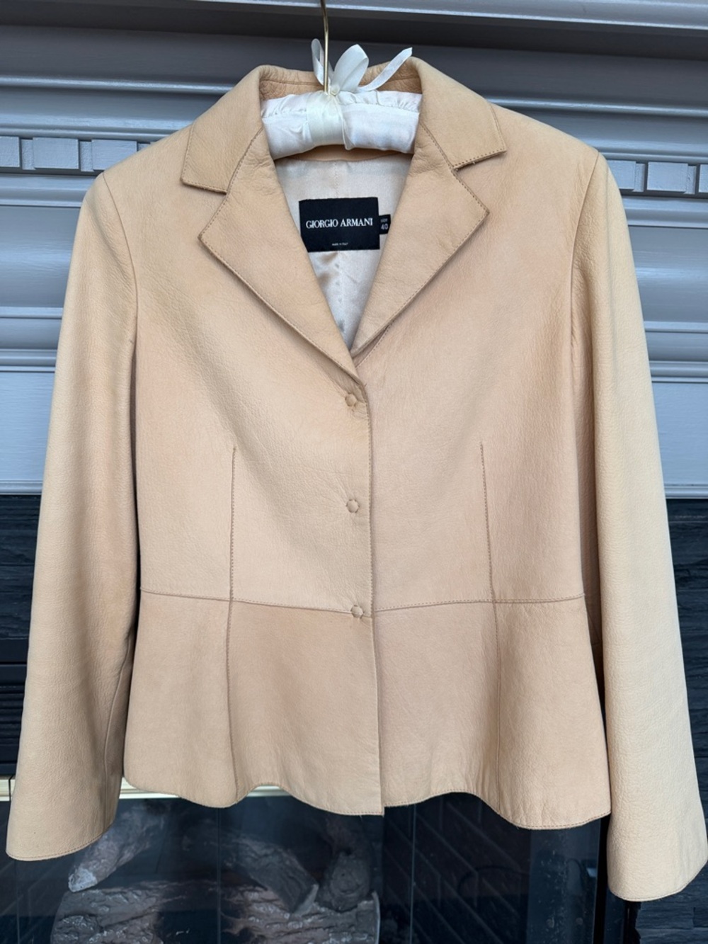 Vintage Armani leather jacket